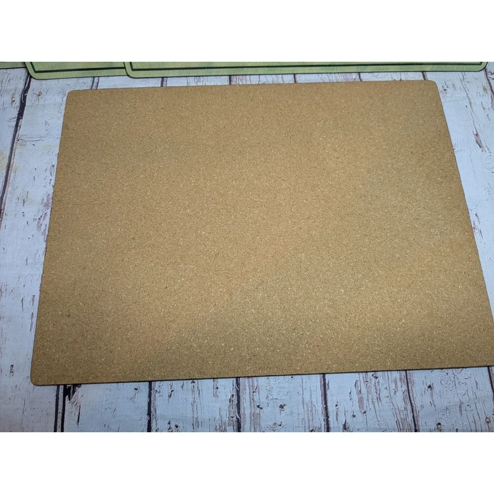 Benson Mills Cork Backed Placemats Set of 4 Christmas Poinsettias Heat Resistant